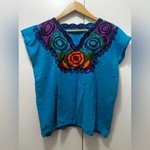Colorful Folk Blouse